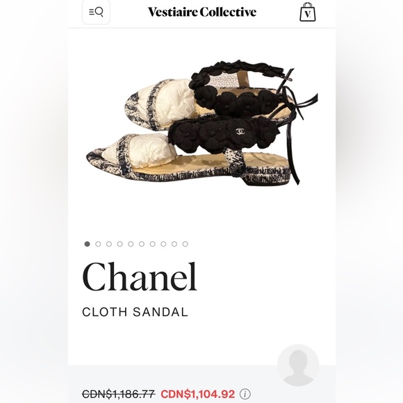 Chanel Tweed Sandals - Picture 11 of 14